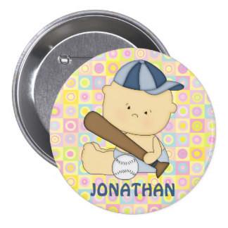 Cheap Staff Company Name Badges Tinplate Button Matte Lamination With Safety Pin for sale