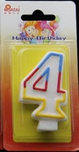 Cheap 7.5*4.5*1.4cm Number Birthday Candles for sale