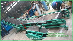 China wood pellet unloading belt conveyor for truck loading unloading on sale