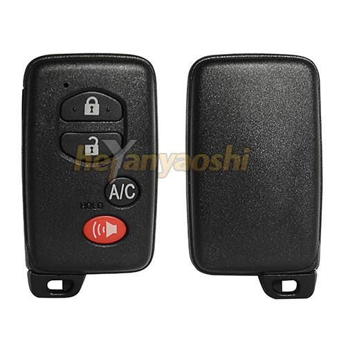 Cheap Toyota 4 Buttons Smart Key Shell with Emergency Key Insert for sale