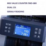 FMD-880 mixed denomination bill counter and sorte with TFT screen count and