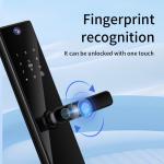 Camera Viewer Lock Tuya APP Intercom Biometric Fingerprint Smart Digital Door