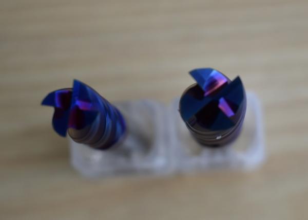 Cheap NACo4 Blue 3.0mm Flat End Mill Cutter For Titanium Alloy for sale