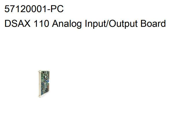 Cheap DSAX 110 57120001-PC ABB Analog Input / Output Board for sale