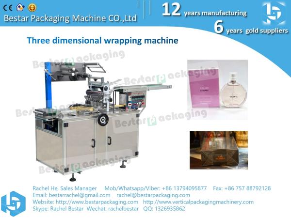 Cheap Three dimensional wrapping machine for perfume cigarette wrapping for sale