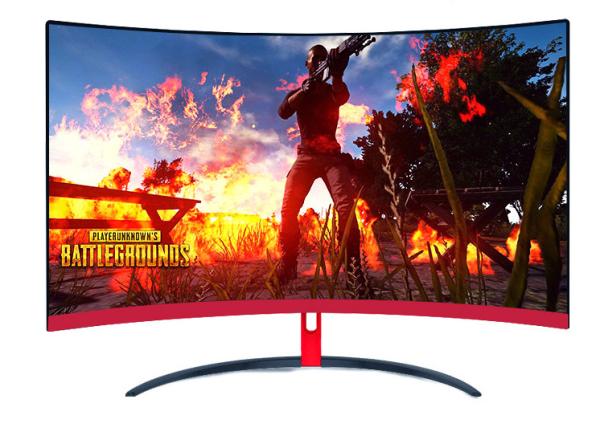 Cheap Flicker Free 32 Inch Curved Desktop Computer Monitor With 3 Side Borderless Frame for sale