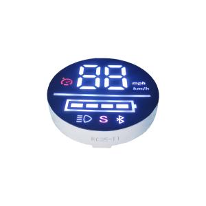 Best Super Bright White Color Custom Circular LED Display 35mm Diameter For Electromobile wholesale