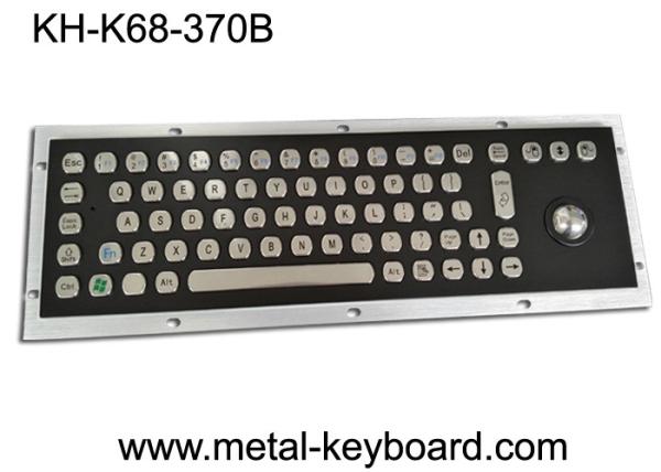 Cheap Rugged Stainless Steel Industrial Computer Keyboard with Water proof Trackball for sale