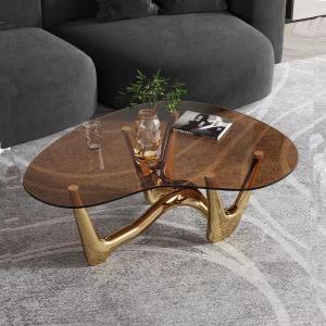 Best Cuore Stainless Steel Tempered Glass Coffee Table wholesale