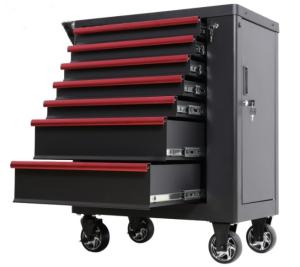 China Iron 10x23x50cm Movable Mechanics Tool Chest On Wheels on sale