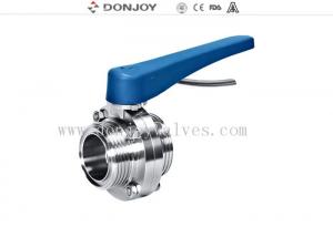 Best Food grade stainless steel threaded sanitary butterfly valve 1 to 12 wholesale
