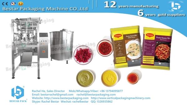 Cheap How to pack two kinds of sauce mixing in one bag BSTV-450P for sale