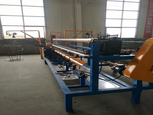Cheap Rigid Duty 9.5kw Double Wire Chain Link Fence Machine Semi Automatic for sale