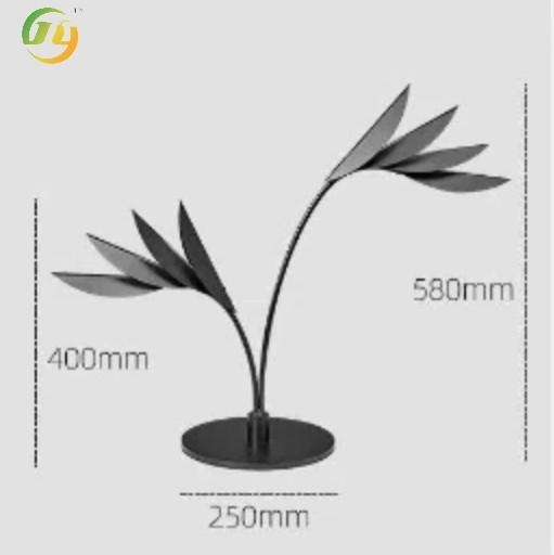 Cheap Modern Simple Living Room table Lamp Floor Lamp Iron Villa Flamingo Leaf Shape for sale
