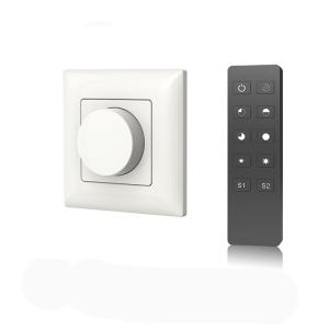 China Manual Knob LED Dimmer Switch AC 200-240V 2.4G RF R1 Remote Triac Led Dimmer on sale