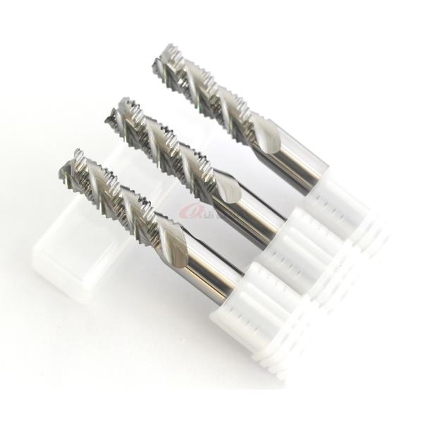 Cheap 13/32" 3/4" 3/8" Carbide Roughing End Mill For 6061 Aluminum 10mm Extra Long for sale
