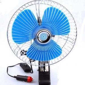 Plastic Back Guard Car Cooling Fan , Mini Auto Cool Fan With Switch Dc12v