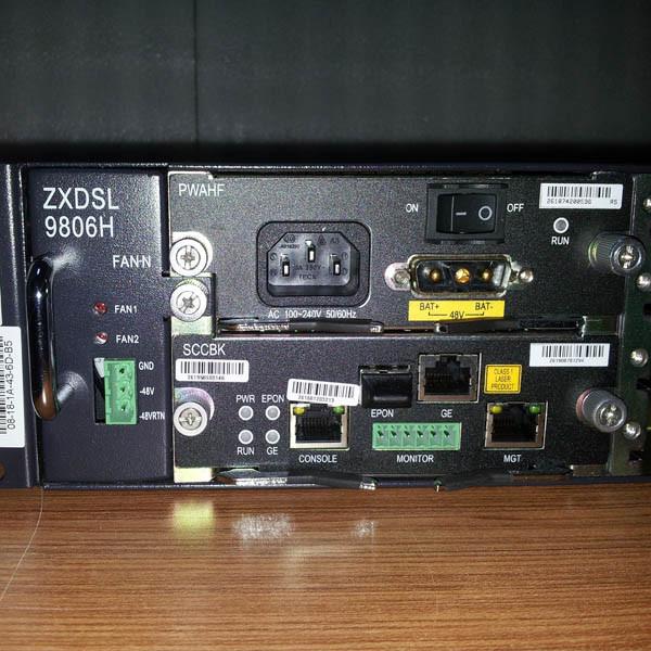 Cheap ZISA Digital Subscriber Line Access Multiplexer IP SHDSL DSLAM Smartax 9806H Chassis for sale