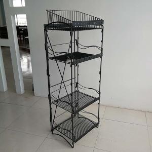 China 4 Layers Bread Display Racks Advertising In Supermarket Or Bakery Store on sale