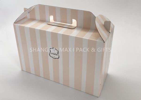 Cheap Retail Corrugated Wine Gift Boxes With Handle Cardboard Shipping Moving Color Printing for sale