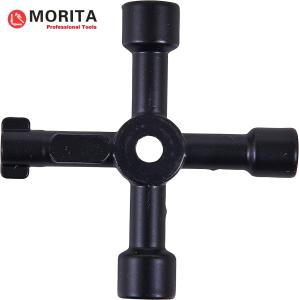 Plumbing tools 4-Way Multi-Functional Utilities Key, Electric Meter Box Key Radiator Key Bleed Key Gas Key Zinc Alloy