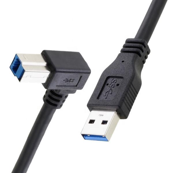 Cheap High Speed 5Gbps 90 Degree Right Angle USB 3.0  A Male to USB B Type Cable for Epson HP  Printer for sale