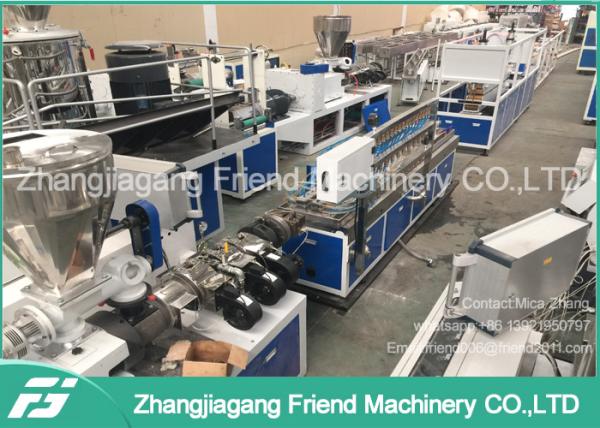 Cheap Plastic Pvc Double Wood Plastic Composite Production Line High Production Efficiency for sale
