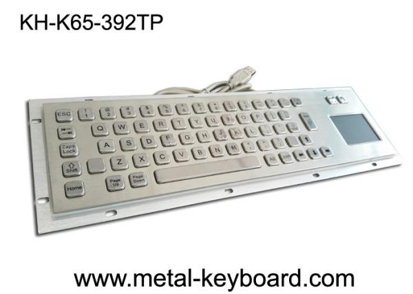 Cheap Water proof Industrial Keyboard with Touchpad , Metal Panel Mount Ip65 Keyboard for sale