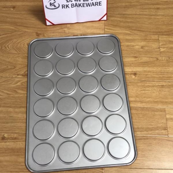 Cheap RK Bakeware China Foodservice NSF 4 Inch Telfon Nonstick Burger Pan Muffin Top Baking Tray for sale