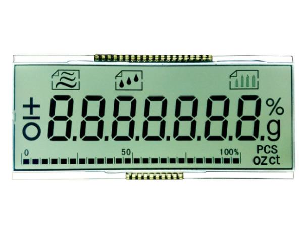 Cheap Monochrome TN LCD Display 7 Segment 4 Digit Alphanumeric With Waterproof Connector 18 Pin for sale