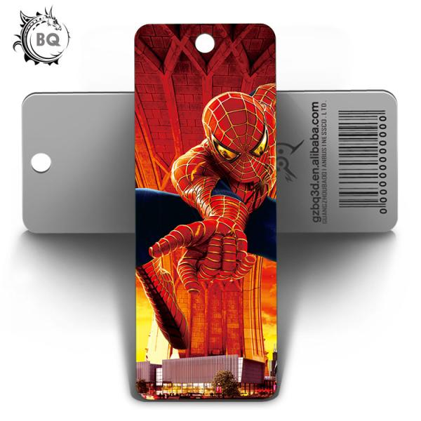 Cheap Amazing 3D Lenticular Bookmark Printing / Personalised Bookmarks For Schools for sale