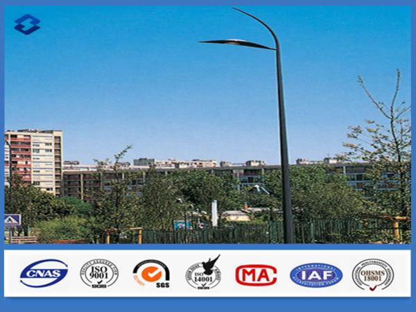 Cheap ASTM A36 11m Anti - corrosion Street Lighting Pole customized color for sale