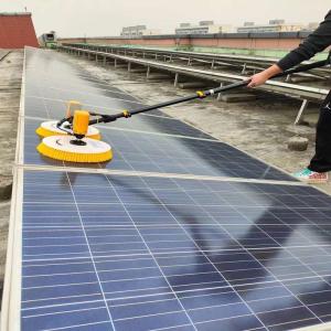 Best Portable Solar Panel Cleaner with WLS-4-2-3WL Lithium Battery and Dual-Head Rotating Brush wholesale