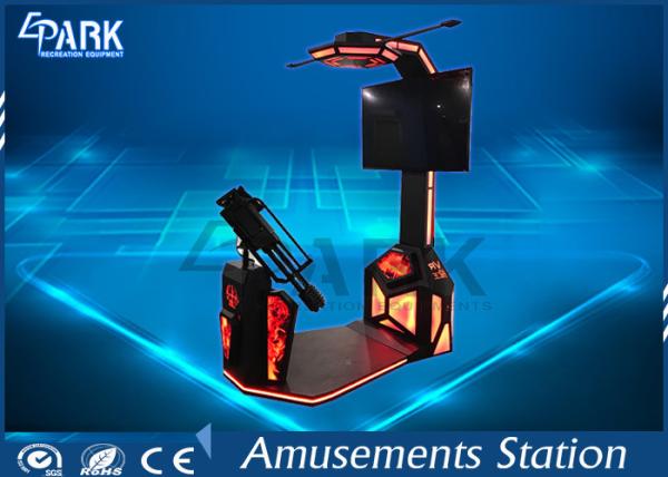 Cheap Interactive 9D Virtual Reality Simulator VR Shooting Gatling Gunner 3 Games for sale