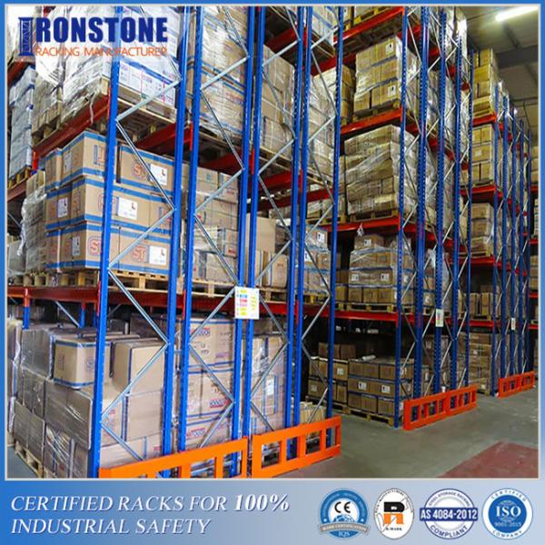 Cheap 50% Selectivity Double Deep Metal Pallet Storage Rack With Special Forklifts for sale