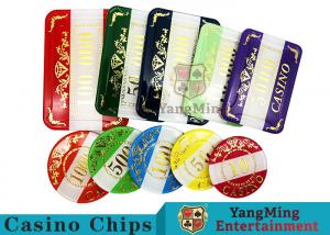Best Casino Style Numbered Poker Chip Set Bright Color With Customized Print Logo wholesale