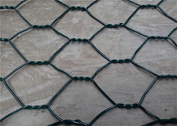 Cheap Coastal Protection Woven Mesh Gabions PVC / PE Coated Surface Treatment for sale