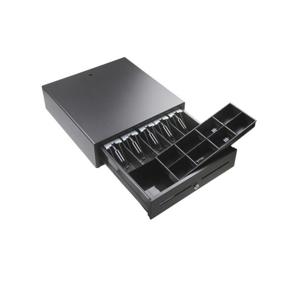 Cheap 12V 24V Micro Switch 3 Lockable RJ11 POS Cash Drawer 405mm Width for sale