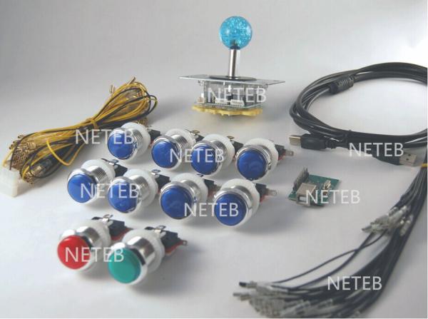 Cheap USD27.95---1 Player Arcade Control Panel Bundle Kit,1 led joystick and 10 led buttons for sale