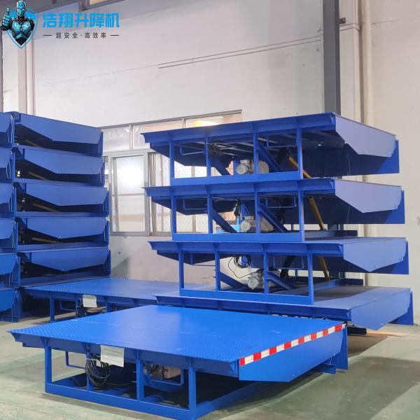 Cheap Blue Mechanical Loading Dock Leveler 20T Warehouse Fixed Hydraulic Dock Leveler for sale