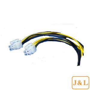 ALPINE 2 4-PIN PLUGS AMPLIFIER AMP SPEAKER WIRE HARNESS OUTPUT PLUG S