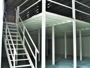 China Structural Steel Raised Storage Mezzanine Floor , 1 Level / 2 Levels / 3 Levels on sale