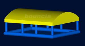 China Durable PVC Tarpaulin Inflatable Water Pool / Inflatable Ball Pool With Roof on sale