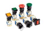 Round / Square Digital Speed Indicator Diameter φ16mm With Color Push Button