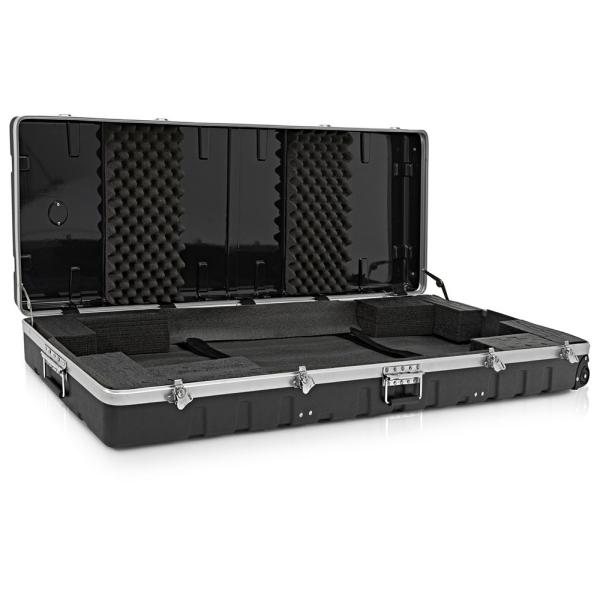 Cheap Waterproof Hard ABS 88 Key Keyboard Case With Wheels for sale