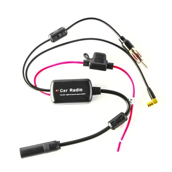 Cheap RG174 Cable DAB Car Radio Signal Amplifier with DAB Splitters and Impedance 75ohm for sale