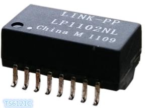TS6121C Ethernet Isolation Transformer 10/100 BASE - T LP1102NL