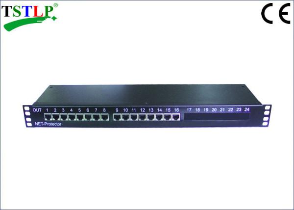 Cheap RJ45 Network Lightning Arrester , Telecommunication / Computer Network Surge Arrester for sale
