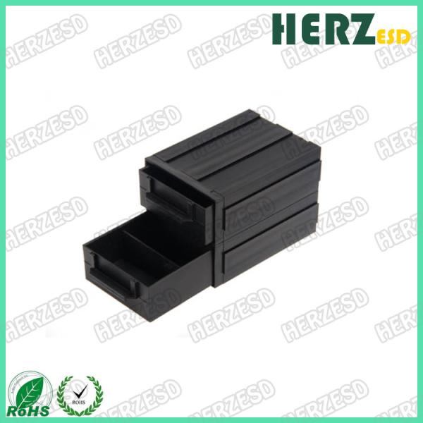 Cheap Drawer Type ESD Storage Box / Injection Box Stackable For Electronic Work Shop for sale