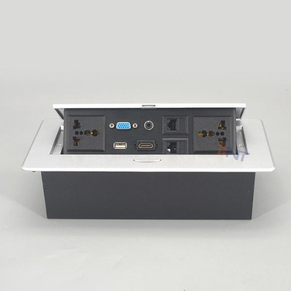 Cheap Pop Up Table Mount Hidden Desktop Power Socket Zinc Alloy for sale